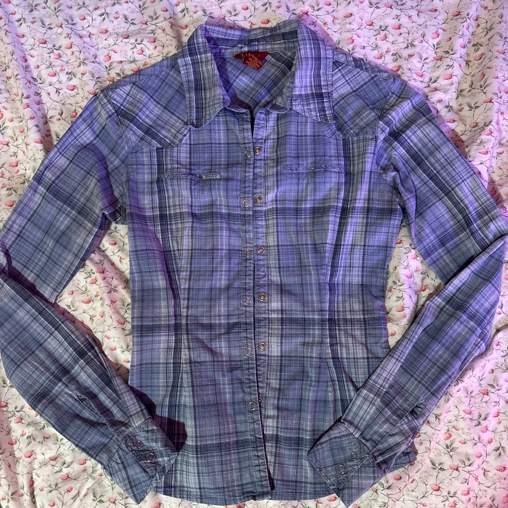 Plaid button down